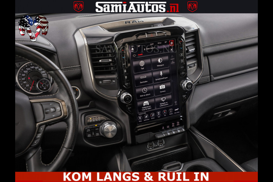 Dodge Ram SPORT | 5.7 V8 HEMI 402PK | GRANITE CRYSTAL | GROOTSCHERM | PANO | LIMITED WIELEN | DUBBEL CABINE DC | 5 PERSOONS | GRIJSKENTEKEN |