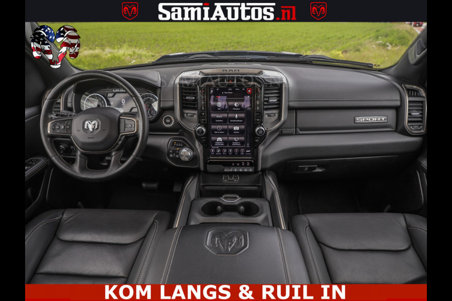 Dodge Ram SPORT | 5.7 V8 HEMI 402PK | GRANITE CRYSTAL | GROOTSCHERM | PANO | LIMITED WIELEN | DUBBEL CABINE DC | 5 PERSOONS | GRIJSKENTEKEN |