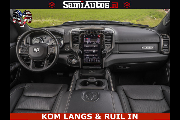Dodge Ram SPORT | 5.7 V8 HEMI 402PK | GRANITE CRYSTAL | GROOTSCHERM | PANO | LIMITED WIELEN | DUBBEL CABINE DC | 5 PERSOONS | GRIJSKENTEKEN |