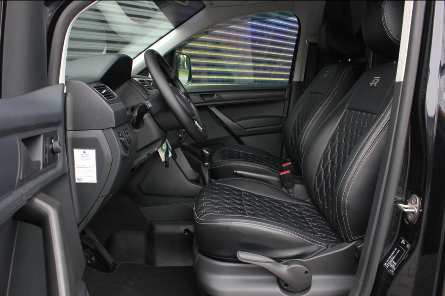 Volkswagen Caddy 2.0 TDI 185PK JB- EDITION / FULL BLACK / SCHROEFSET / LEDEREN BEKLEDING / NIEUWSTAAT / ELEK- PAKKET / MAXTON PACK