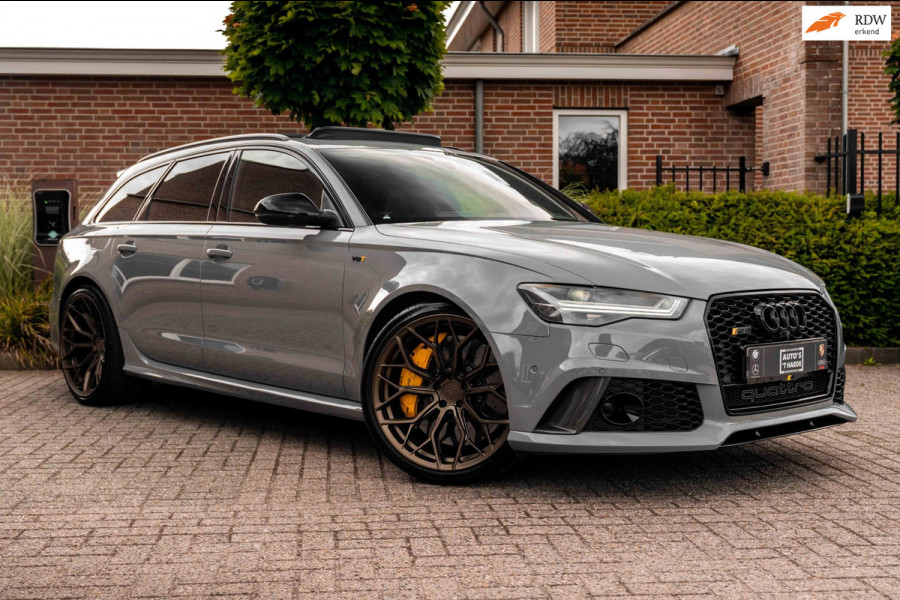Audi RS6 Avant 4.0 TFSI Quattro Performance Pro Line Plus Keramisch Pano Carbon B&O 360 Camera 21'' WF