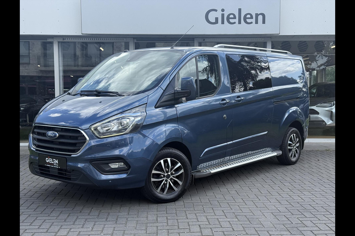 Ford Transit Custom GB 2.0 TDCi 170PK 340 L2H1 Limited | Navigatie, Parkeersensoren, Roofrails, Trekhaak, Dubbele Cabine, Dubbele schuifdeur