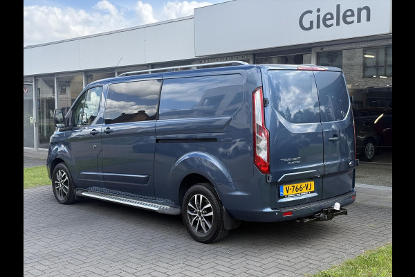 Ford Transit Custom GB 2.0 TDCi 170PK 340 L2H1 Limited | Navigatie, Parkeersensoren, Roofrails, Trekhaak, Dubbele Cabine, Dubbele schuifdeur