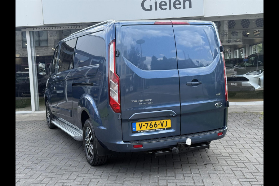 Ford Transit Custom GB 2.0 TDCi 170PK 340 L2H1 Limited | Navigatie, Parkeersensoren, Roofrails, Trekhaak, Dubbele Cabine, Dubbele schuifdeur