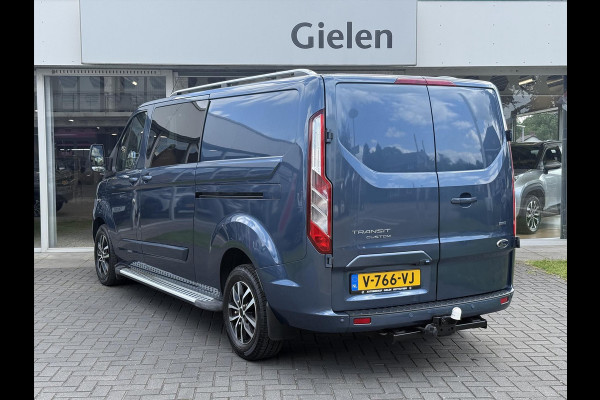 Ford Transit Custom GB 2.0 TDCi 170PK 340 L2H1 Limited | Navigatie, Parkeersensoren, Roofrails, Trekhaak, Dubbele Cabine, Dubbele schuifdeur