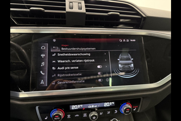 Audi Q3 35 TFSI Advanced Automaat Panoramadak Navigatie Apple Carplay Android Auto 360 camera Parkeersensoren Cruise Control Alacantara Full Led Stoelverwarming Climate Control Lichtmetalen velgen