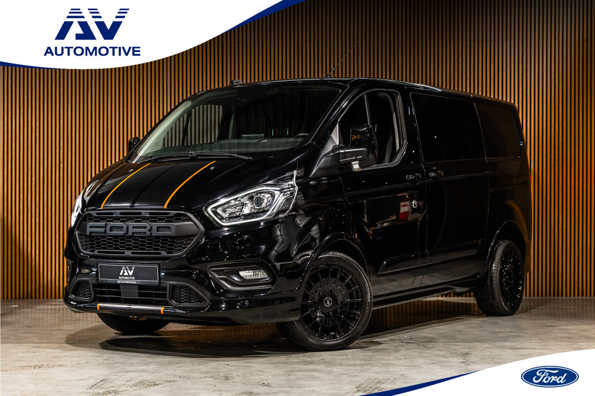 Ford Transit Custom 320 2.0 TDCI 185 PK Sport DC | Dubbel cabine | L+R Schuifdeur | CarPlay | Navigatie | Camera | Trekhaak | Dodehoek detector | Lane Assist | Stoelverwarming | DAB | Nieuwe APK | Nieuwe distributieriem