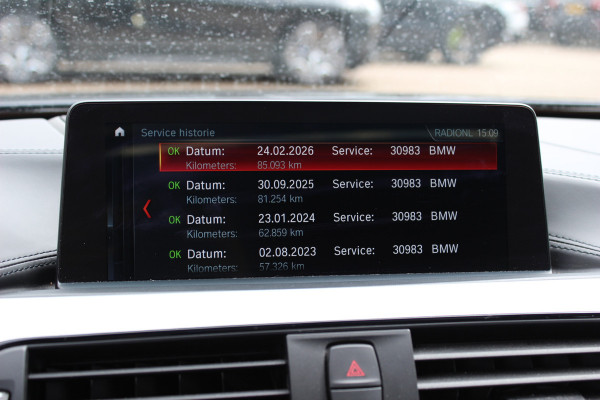 BMW 4 Serie Gran Coupé 430i High Exe. M Sport / Schuifdak / Camera / Head-up / Harman Kardon / 19'' / Leder / Navigatie / Dodehoek / DAB / Stoelverwarming / Cruise Control