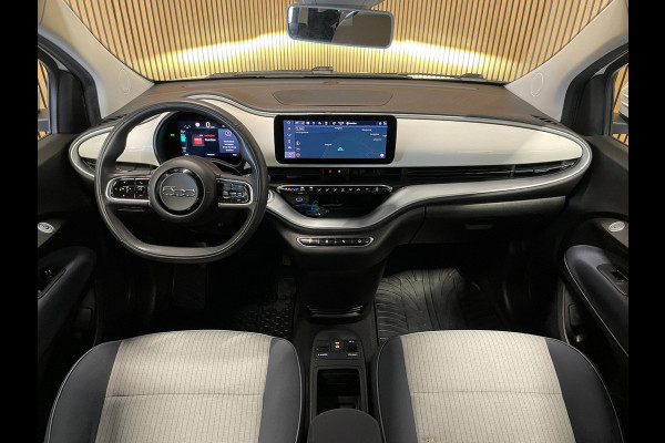 Fiat 500 Icon 42 kWh|321 WLTP|91% SOH|GROTE ACCU|CARPLAY|CAMERA|CLIMATE+CRUISE CONTROL|BLUETOOTH|STOELVERWARMING|NAVIGATIE|PDC-A|
