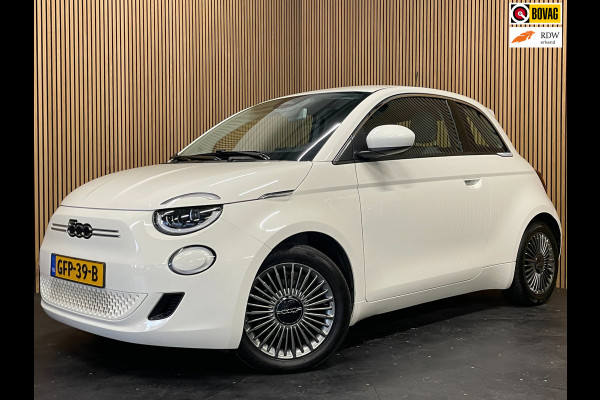 Fiat 500 Icon 42 kWh|321 WLTP|91% SOH|GROTE ACCU|CARPLAY|CAMERA|CLIMATE+CRUISE CONTROL|BLUETOOTH|STOELVERWARMING|NAVIGATIE|PDC-A|