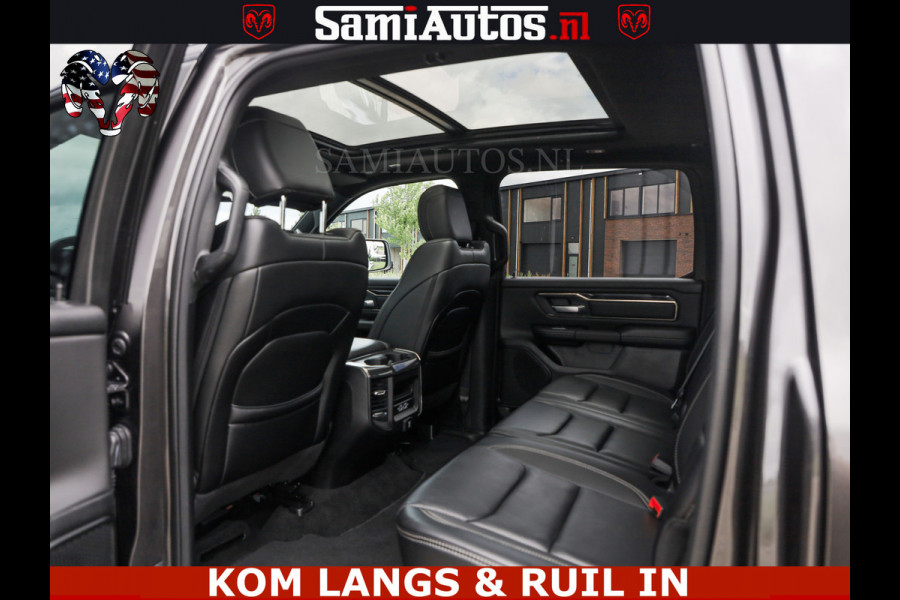 Dodge Ram SPORT | 5.7 V8 HEMI 402PK | GRANITE CRYSTAL | GROOTSCHERM | PANO | LIMITED WIELEN | DUBBEL CABINE DC | 5 PERSOONS | GRIJSKENTEKEN |