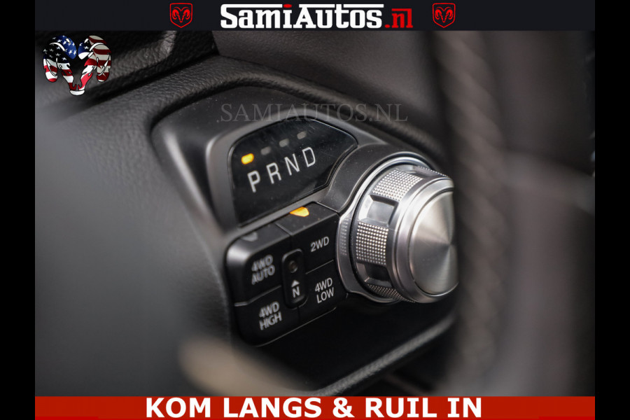 Dodge Ram SPORT | 5.7 V8 HEMI 402PK | GRANITE CRYSTAL | GROOTSCHERM | PANO | LIMITED WIELEN | DUBBEL CABINE DC | 5 PERSOONS | GRIJSKENTEKEN |