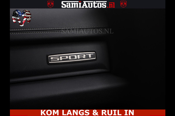 Dodge Ram SPORT | 5.7 V8 HEMI 402PK | GRANITE CRYSTAL | GROOTSCHERM | PANO | LIMITED WIELEN | DUBBEL CABINE DC | 5 PERSOONS | GRIJSKENTEKEN |