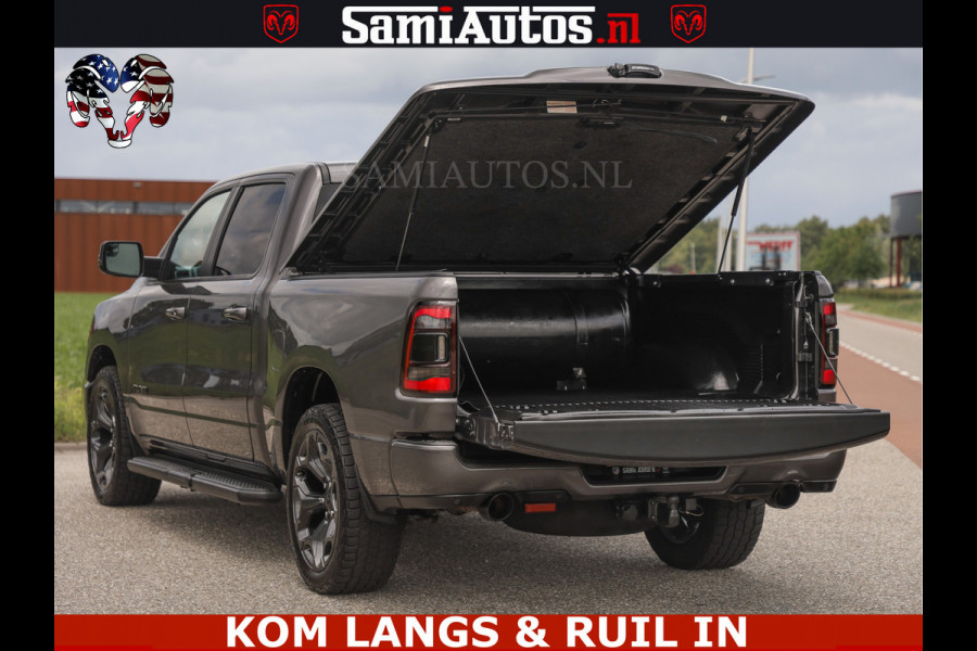 Dodge Ram SPORT | 5.7 V8 HEMI 402PK | GRANITE CRYSTAL | GROOTSCHERM | PANO | LIMITED WIELEN | DUBBEL CABINE DC | 5 PERSOONS | GRIJSKENTEKEN |