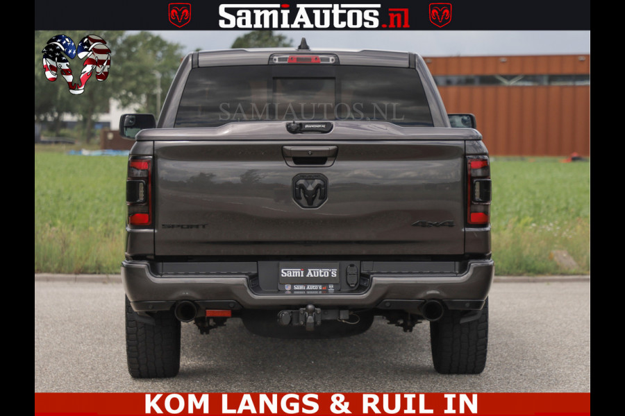 Dodge Ram SPORT | 5.7 V8 HEMI 402PK | GRANITE CRYSTAL | GROOTSCHERM | PANO | LIMITED WIELEN | DUBBEL CABINE DC | 5 PERSOONS | GRIJSKENTEKEN |