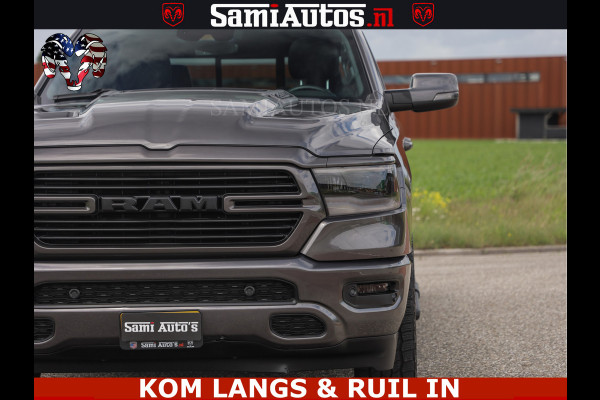 Dodge Ram SPORT | 5.7 V8 HEMI 402PK | GRANITE CRYSTAL | GROOTSCHERM | PANO | LIMITED WIELEN | DUBBEL CABINE DC | 5 PERSOONS | GRIJSKENTEKEN |
