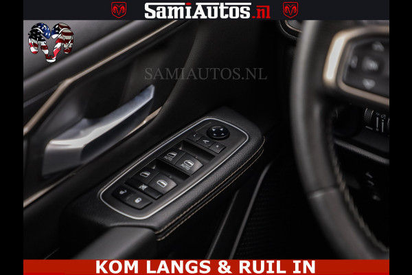 Dodge Ram SPORT | 5.7 V8 HEMI 402PK | GRANITE CRYSTAL | GROOTSCHERM | PANO | LIMITED WIELEN | DUBBEL CABINE DC | 5 PERSOONS | GRIJSKENTEKEN |