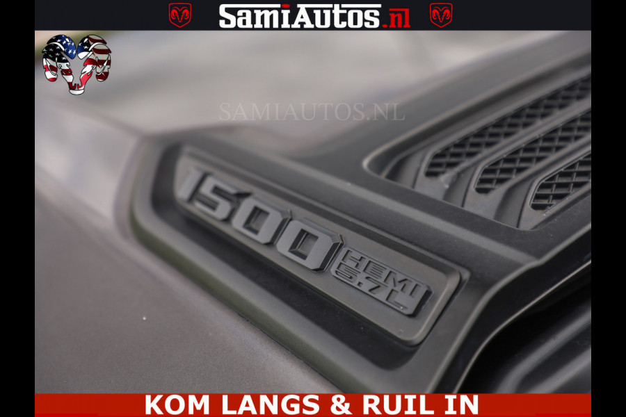 Dodge Ram SPORT | 5.7 V8 HEMI 402PK | GRANITE CRYSTAL | GROOTSCHERM | PANO | LIMITED WIELEN | DUBBEL CABINE DC | 5 PERSOONS | GRIJSKENTEKEN |