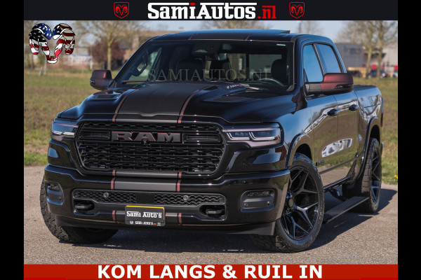 Dodge Ram Limited H.O 540HP 706Nm | Massage + Full Option | De Meest Luxe en Volle Pick-Up in zijn Klasse | Comfortabele Dubbele Cabine met Royale 5 Zitplaatsen | BPM vrij | Nu Leverbaar uit Voorraad | Voorraad Nr 2304 - 8540