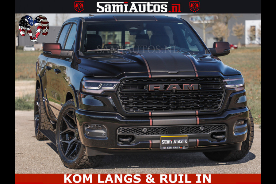 Dodge Ram Limited H.O 540HP 706Nm | Massage + Full Option | De Meest Luxe en Volle Pick-Up in zijn Klasse | Comfortabele Dubbele Cabine met Royale 5 Zitplaatsen | BPM vrij | Nu Leverbaar uit Voorraad | Voorraad Nr 2304 - 8540
