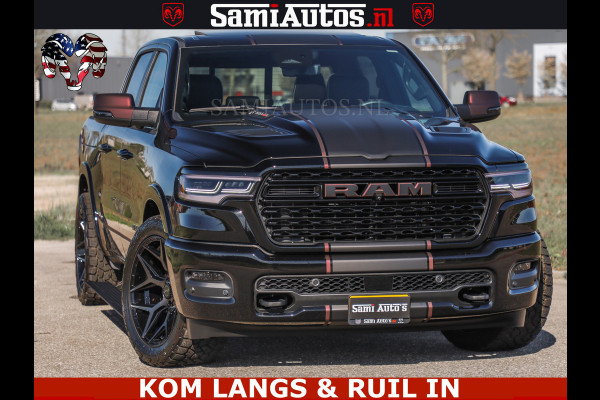 Dodge Ram Limited H.O 540HP 706Nm | Massage + Full Option | De Meest Luxe en Volle Pick-Up in zijn Klasse | Comfortabele Dubbele Cabine met Royale 5 Zitplaatsen | BPM vrij | Nu Leverbaar uit Voorraad | Voorraad Nr 2304 - 8540