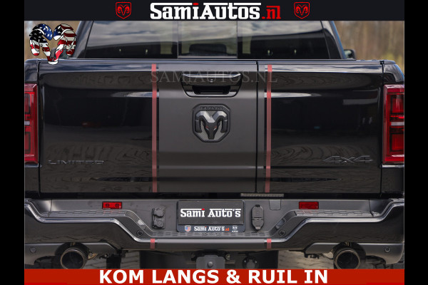 Dodge Ram Limited H.O 540HP 706Nm | Massage + Full Option | De Meest Luxe en Volle Pick-Up in zijn Klasse | Comfortabele Dubbele Cabine met Royale 5 Zitplaatsen | BPM vrij | Nu Leverbaar uit Voorraad | Voorraad Nr 2304 - 8540