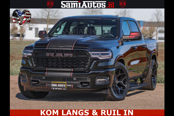 Dodge Ram Limited H.O 540HP 706Nm | Massage + Full Option | De Meest Luxe en Volle Pick-Up in zijn Klasse | Comfortabele Dubbele Cabine met Royale 5 Zitplaatsen | BPM vrij | Nu Leverbaar uit Voorraad | Voorraad Nr 2304 - 8540
