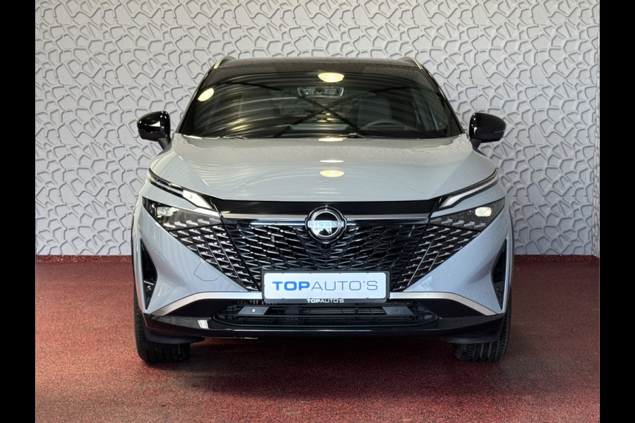 Nissan QASHQAI 1.3 MHEV 160PK 4CILINDER 1800KG TREKVERM TEKNA PLUS BOSE 2-TONE 20''LMV LEER ALCANTARA PANO MASSAGE BOSE STOEL/STUUR/RUIT VERW M 03/2026 K ✅Top Auto's Wijchen , 30 Jaar Specialist in Nissan  : Alle Type's : Tekna / Plus / N-Design / N-Connecta / Limited Edition / Premium / Executive /  , Zowel PHEV / HEV / MHEV / TURBO / HYBRID