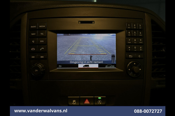 Mercedes-Benz Vito 116 CDI 164pk L3H1 Euro6 Airco | Camera | Cruisecontrol | LED | 2500kg Trekhaak Parkeersensoren, Stoelverwarming, Bijrijdersbank
