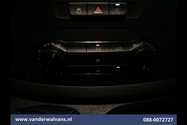 Mercedes-Benz Vito 116 CDI 164pk L3H1 Euro6 Airco | Camera | Cruisecontrol | LED | 2500kg Trekhaak Parkeersensoren, Stoelverwarming, Bijrijdersbank