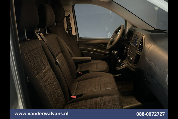 Mercedes-Benz Vito 116 CDI 164pk L3H1 Euro6 Airco | Camera | Cruisecontrol | LED | 2500kg Trekhaak Parkeersensoren, Stoelverwarming, Bijrijdersbank