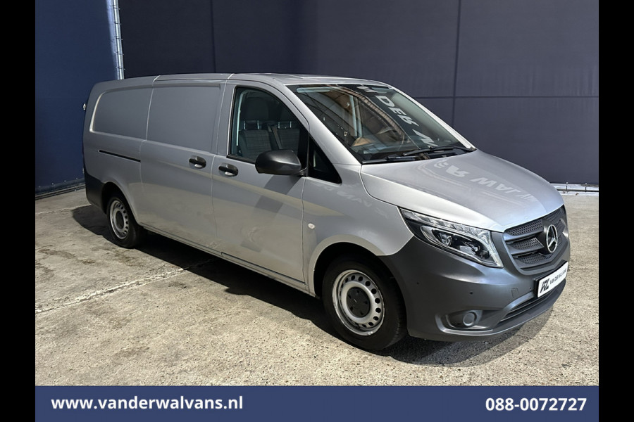 Mercedes-Benz Vito 116 CDI 164pk L3H1 Euro6 Airco | Camera | Cruisecontrol | LED | 2500kg Trekhaak Parkeersensoren, Stoelverwarming, Bijrijdersbank