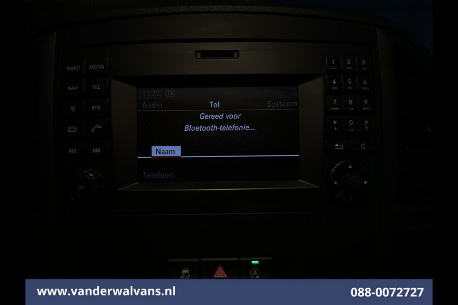Mercedes-Benz Vito 116 CDI 164pk L3H1 Euro6 Airco | Camera | Cruisecontrol | LED | 2500kg Trekhaak Parkeersensoren, Stoelverwarming, Bijrijdersbank