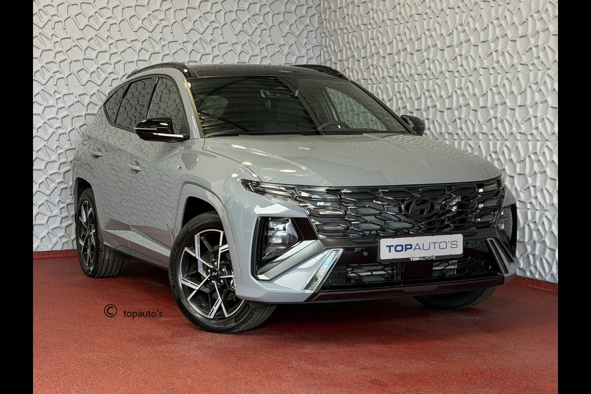 Hyundai Tucson NIEUWE AUTO TOP MODEL N LINE + 1.6 T-GDI PHEV SKY PANO 360CAM ELEK.KLEP ELEK.STOEL MEMORY VERWARMD SUBWOOFER 19" LMV ZWARTE HEME PLUG IN HYBRIDE