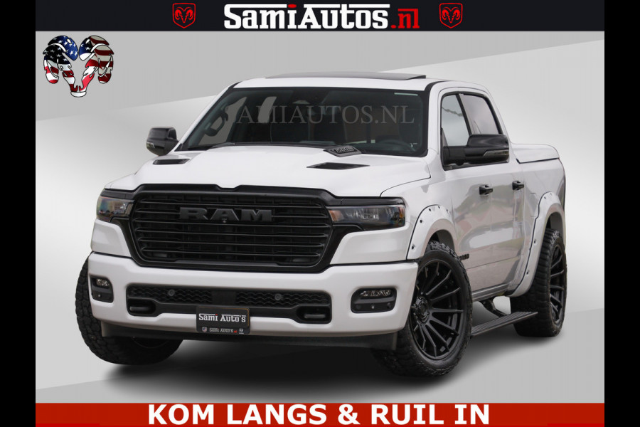 Dodge Ram HUD | 420PK | LUCHTVERING | PANO | PASSAGIERSSCHERM | BOM EN BOM VOL | Comfortabele Dubbele Cabine met Royale 5 Zitplaatsen | DODGE RAM PREMIUM LARAMIE EDITION | Voorraad Nr 2230 - 8765