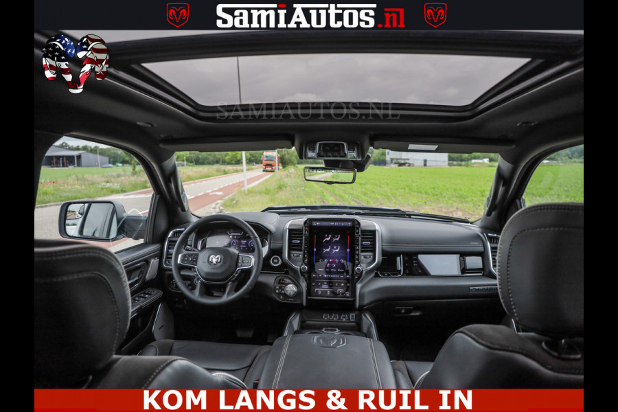 Dodge Ram HUD | 420PK | LUCHTVERING | PANO | PASSAGIERSSCHERM | BOM EN BOM VOL | Comfortabele Dubbele Cabine met Royale 5 Zitplaatsen | DODGE RAM PREMIUM LARAMIE EDITION | Voorraad Nr 2230 - 8765