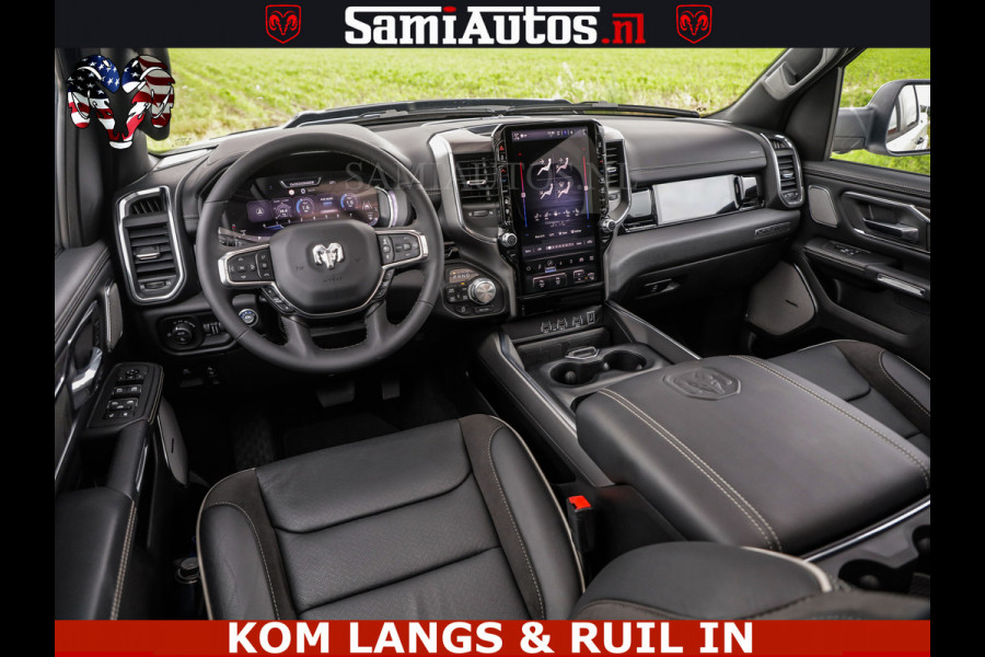 Dodge Ram HUD | 420PK | LUCHTVERING | PANO | PASSAGIERSSCHERM | BOM EN BOM VOL | Comfortabele Dubbele Cabine met Royale 5 Zitplaatsen | DODGE RAM PREMIUM LARAMIE EDITION | Voorraad Nr 2230 - 8765