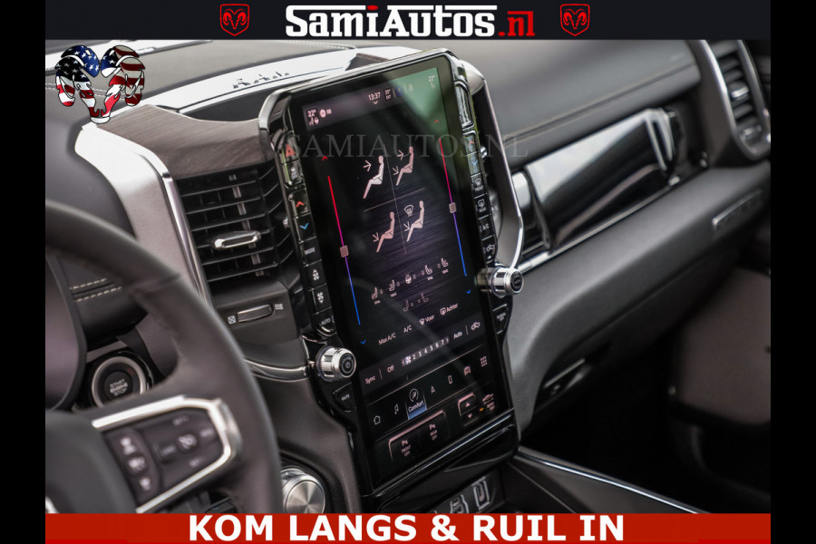 Dodge Ram HUD | 420PK | LUCHTVERING | PANO | PASSAGIERSSCHERM | BOM EN BOM VOL | Comfortabele Dubbele Cabine met Royale 5 Zitplaatsen | DODGE RAM PREMIUM LARAMIE EDITION | Voorraad Nr 2230 - 8765