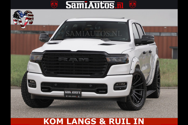 Dodge Ram HUD | 420PK | LUCHTVERING | PANO | PASSAGIERSSCHERM | BOM EN BOM VOL | Comfortabele Dubbele Cabine met Royale 5 Zitplaatsen | DODGE RAM PREMIUM LARAMIE EDITION | Voorraad Nr 2230 - 8765