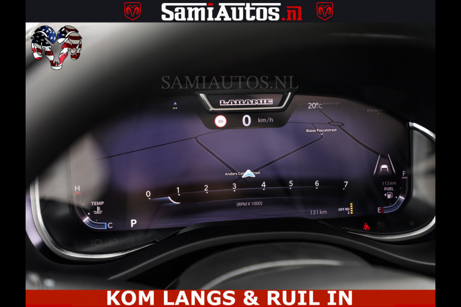 Dodge Ram HUD | 420PK | LUCHTVERING | PANO | PASSAGIERSSCHERM | BOM EN BOM VOL | Comfortabele Dubbele Cabine met Royale 5 Zitplaatsen | DODGE RAM PREMIUM LARAMIE EDITION | Voorraad Nr 2230 - 8765