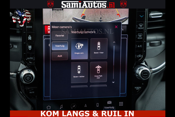 Dodge Ram HUD | 420PK | LUCHTVERING | PANO | PASSAGIERSSCHERM | BOM EN BOM VOL | Comfortabele Dubbele Cabine met Royale 5 Zitplaatsen | DODGE RAM PREMIUM LARAMIE EDITION | Voorraad Nr 2230 - 8765