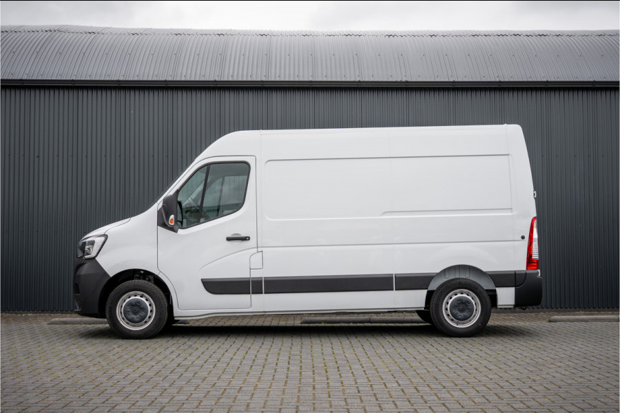 Renault Master Bleu DCI 135PK | L2H2 | Nieuw | Navi | 3-Zits | LED | Cruise | Airco