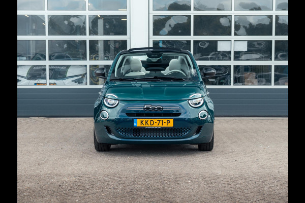 Fiat 500 Hybrid La Prima Cabrio | Clima | LED | PDC | JBL Premium Audio | 17" | Camera | Canneloni Ivory/Piombo interieur