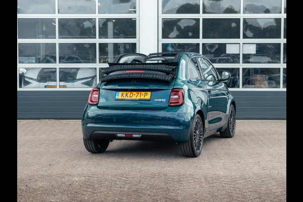 Fiat 500 Hybrid La Prima Cabrio | Clima | LED | PDC | JBL Premium Audio | 17" | Camera | Canneloni Ivory/Piombo interieur