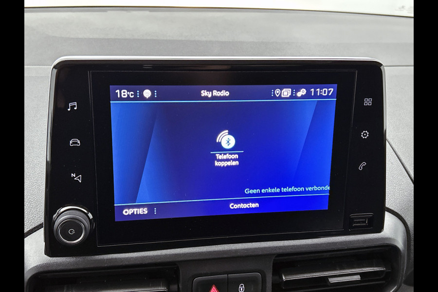 Peugeot Partner 1.2 Benzine 111PK Euro6 Premium / Airco / Navigatie / Cruise-ctr. / Schuifdeur + Raam / Radio multimedia / Apk 08-2027