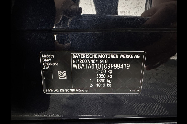 BMW X5 xDrive45e M-Sportpack High Executive (Plug-In) {SoH-91%} (INCL-BTW) *PANO | LEATHER | LASER-LED | HARMAN/KARDON | MEMORY-PACK | TOPVIEW | ADAPTIVE-CRUISE | BLINDSPOT | DIGI-COCKPIT | PRIVACY-GLASS | SHIFTPADDLES | HEAD-UP | TOWBAR | 22''A