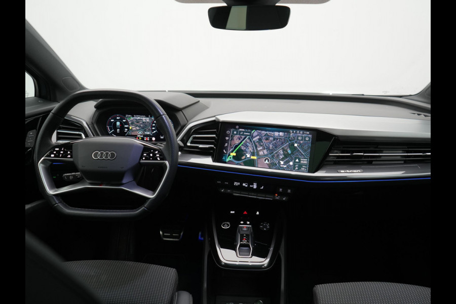 Audi Q4 e-tron 45 Quattro Edition 82 kWh 265pk Dealer O.H. | Trekhaak Af Fabriek | Panodak | S Line Interieur | Adaptive Cruise | Camera | Sportstoelen Memory & Verwarmd | Sfeerverlichting | Keyless | Navigatie | DAB |