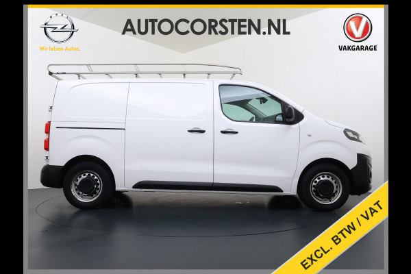 Opel Vivaro-e L2H1 75kWh Autom. 3-Persoons 360°Camera Navi Imperiaal Trekhaak Apple Carplay Android Auto Pdc Cruise Control SOH 88.5% DAB Bluetooth Betonplex Vloer Wandbetimmering Schuifdeur Regen-Lichtsensor 1.000KG Trekgewicht 1e Eigenaar Dealeronderhouden