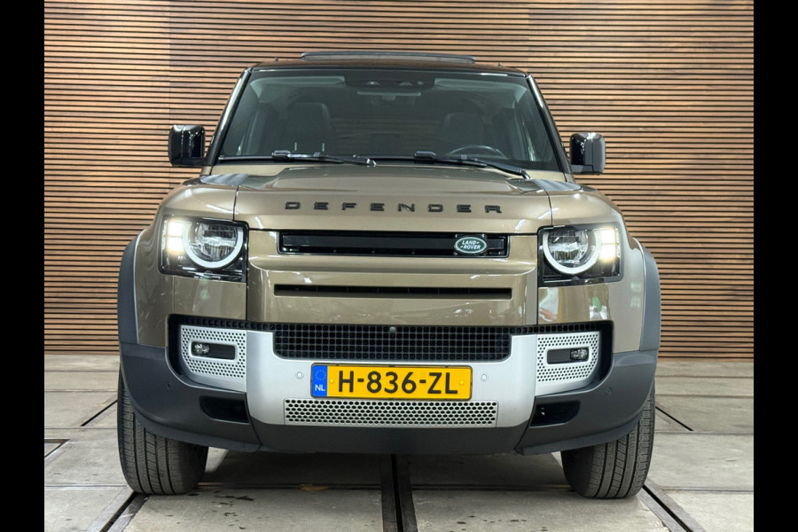 Land Rover Defender 110 2.0 D200 110 | Pano | PPF | Meridian | Trekhaak | Carplay | Geel kenteken