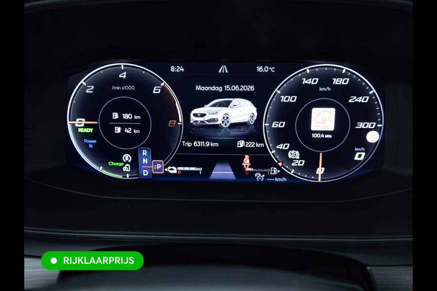 CUPRA Leon Sportstourer 1.4 e-Hybrid VZ Performance | Pano dak | Elec. klep | Stoel- & stuurverw. | Travel assist | Camera | PDC V+A | DAB, Draadloze tel. alder, Sfeerverlichting